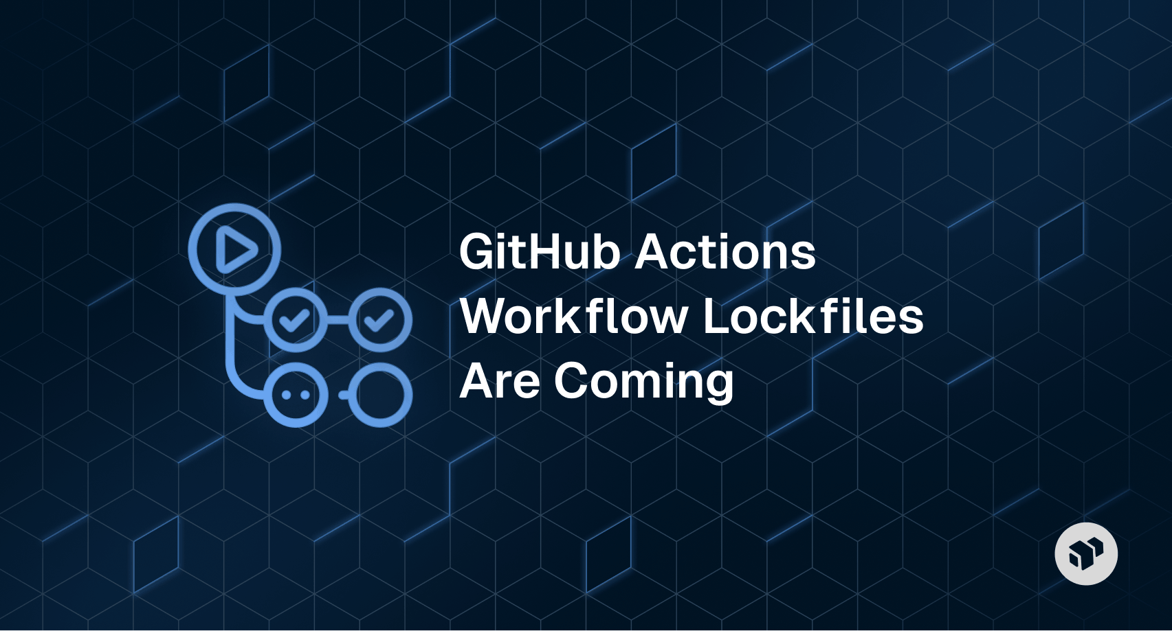 Illustration of GitHub Actions workflow lockfiles, showing how dependency locking improves CI/CD security, ensures reproducible builds, and prevents unauthorized changes.