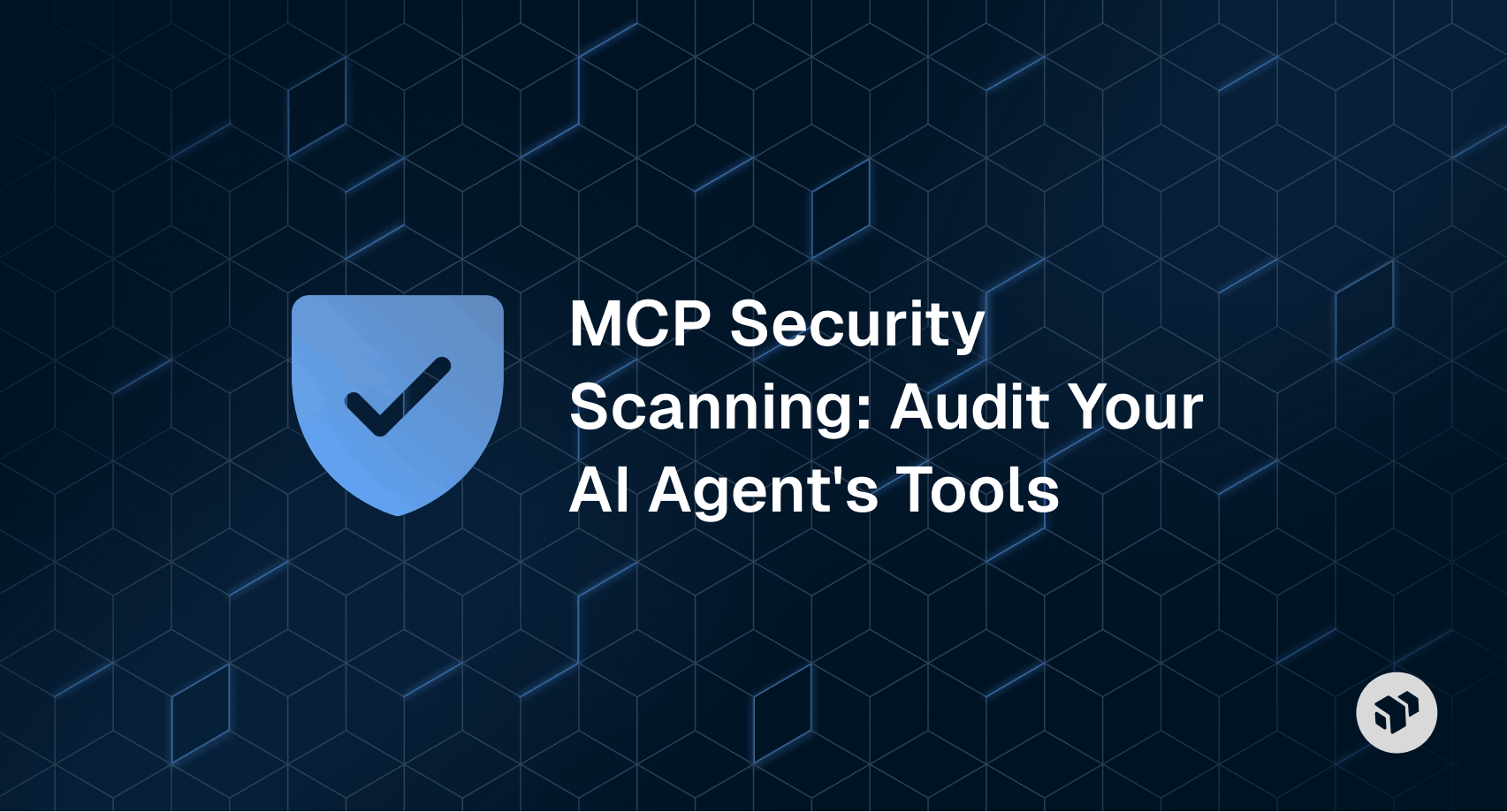 MCP security scanning concept diagram showing how to audit AI agents and connected tools, highlighting security checks, permission boundaries, and risk analysis in agent-to-tool integrations.