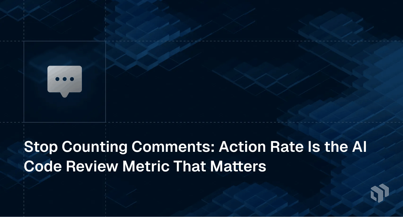 Analysis showing action rate is the key AI code review metric, not comment count