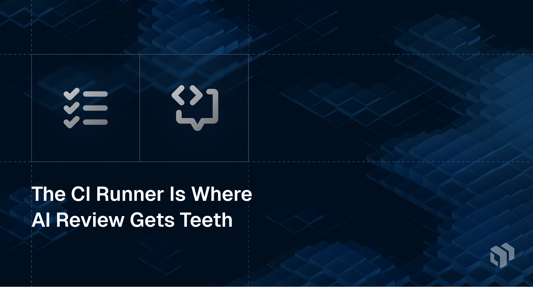 CI runner as the enforcement layer - where AI code review gains real teeth in CI/CD pipelines